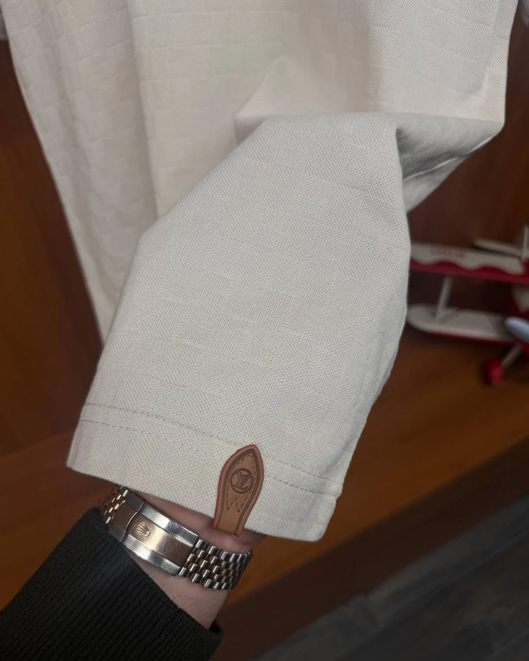 Camisa Polo Damier signature – photo 7